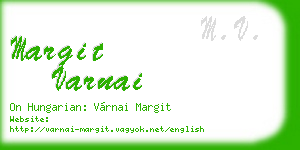 margit varnai business card